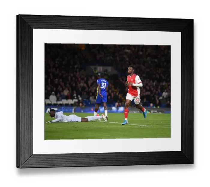 Framed Print : Nketiah's Hat-Trick: Arsenal Triumphs Over Chelsea at Stamford Bridge Framed Print : Nketiah's Hat-Trick: Arsenal Triumphs Over Chelsea at Stamford Bridge