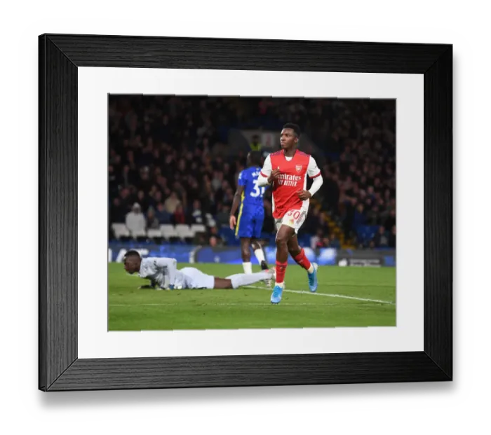 Framed Print : Eddie Nketiah's Thrilling Hat-Trick: Arsenal Defeats Chelsea in Epic Showdown Framed Print : Eddie Nketiah's Thrilling Hat-Trick: Arsenal Defeats Chelsea in Epic Showdown