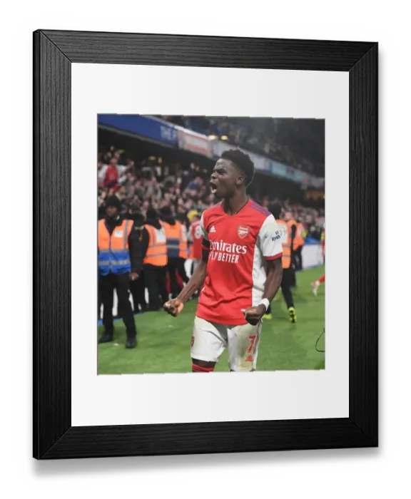 Framed Print : Saka Scores Spectacular Four Goals: Chelsea vs. Arsenal, Premier League 2021-22 Framed Print : Saka Scores Spectacular Four Goals: Chelsea vs. Arsenal, Premier League 2021-22