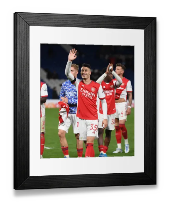Framed Print : Martinelli Celebrates: Chelsea vs Arsenal, Premier League 2021-22