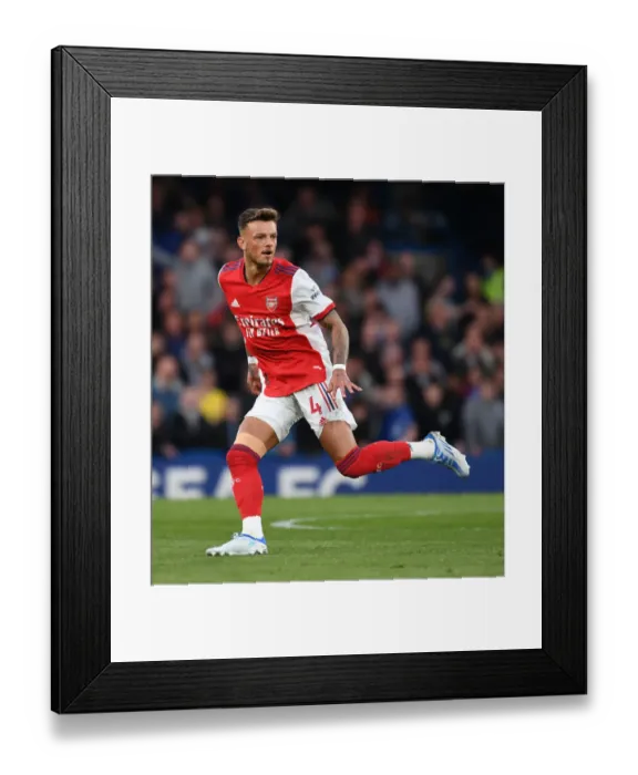Framed Print : Ben White's Defiant Display: Arsenal Holds Chelsea at Stamford Bridge - Premier League 2021-22