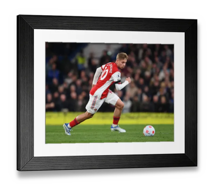 Framed Print : Emile Smith Rowe in Action: Chelsea vs. Arsenal, Premier League 2021-22