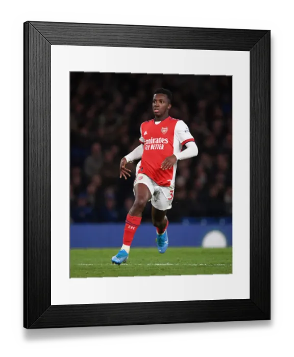 Framed Print : Nketiah vs. Chelsea: A Premier League Showdown at Stamford Bridge - Intense Face-Off, 2021-22