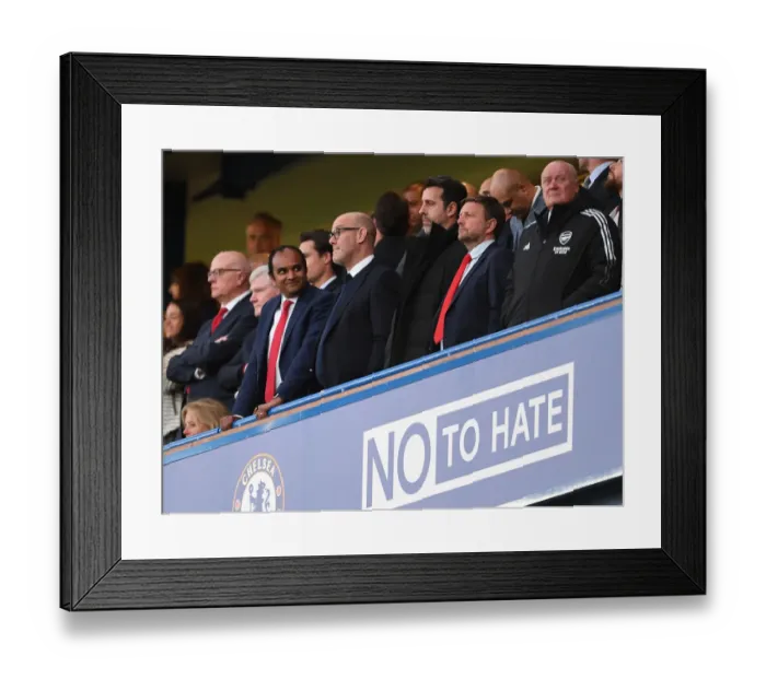Framed Print : Arsenal CEO Vinai Venkatesham at Chelsea vs Arsenal, Premier League 2021-22