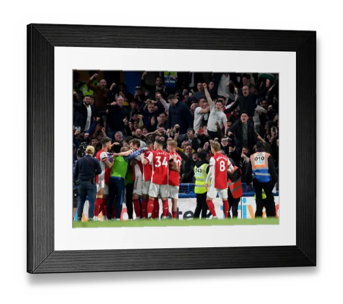Framed Print : Arsenal's Glorious Comeback: Chelsea vs Arsenal, Premier League 2021-22