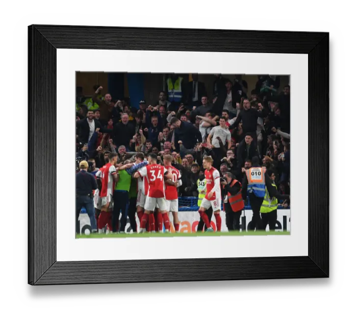 Framed Print : Arsenal's Historic 4-Goal Comeback: Celebrating Glory Over Chelsea (April 2022) Framed Print : Arsenal's Historic 4-Goal Comeback: Celebrating Glory Over Chelsea (April 2022)