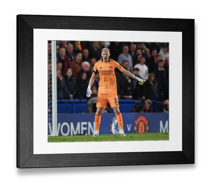 Framed Print : Arsenal's Aaron Ramsdale Stands Firm: A Heroic Performance Against Chelsea at Stamford Bridge (Premier League 2021-22) Framed Print : Arsenal's Aaron Ramsdale Stands Firm: A Heroic Performance Against Chelsea at Stamford Bridge (Premier League 2021-22)