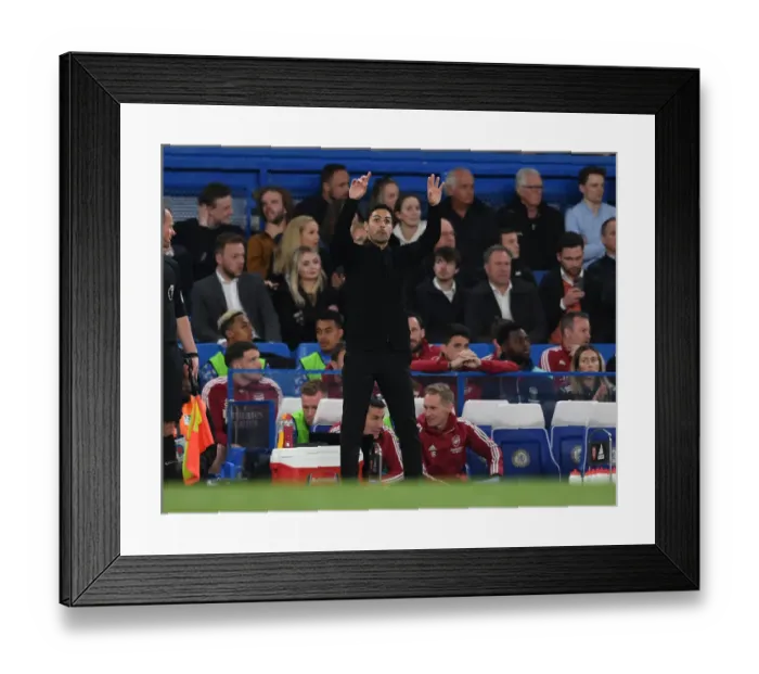 Framed Print : Mikel Arteta Leads Arsenal Against Chelsea in the Premier League Framed Print : Mikel Arteta Leads Arsenal Against Chelsea in the Premier League