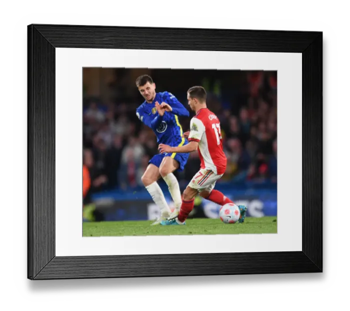 Framed Print : Chelsea vs Arsenal: Intense Battle - Premier League 2021-22: Cedric Soares Fouled by Mason Mount Framed Print : Chelsea vs Arsenal: Intense Battle - Premier League 2021-22: Cedric Soares Fouled by Mason Mount