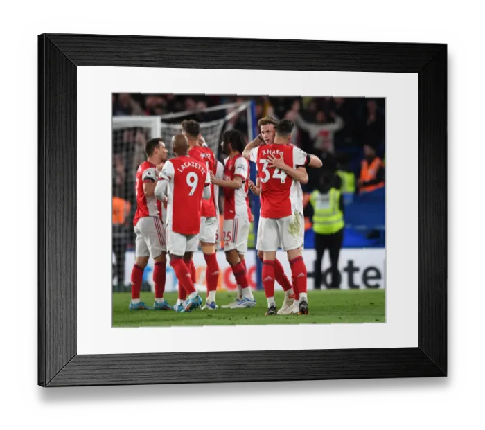 Framed Print : Arsenal's Emotional Reunion: Xhaka and Holding Hug It Out After Chelsea Clash (Chelsea v Arsenal 2021-22) Framed Print : Arsenal's Emotional Reunion: Xhaka and Holding Hug It Out After Chelsea Clash (Chelsea v Arsenal 2021-22)