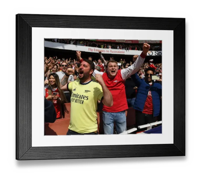Framed Print : Arsenal's Triumphant Third Goal: Crushing Manchester United in the 2021-22 Premier League