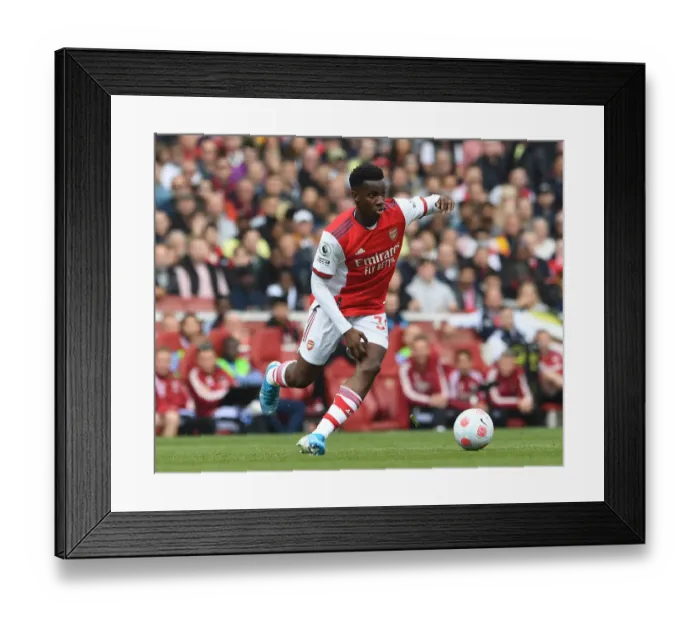 Framed Print : Arsenal's Eddie Nketiah in Action Against Manchester United, Premier League 2021-22 (Emirates Stadium) Framed Print : Arsenal's Eddie Nketiah in Action Against Manchester United, Premier League 2021-22 (Emirates Stadium)