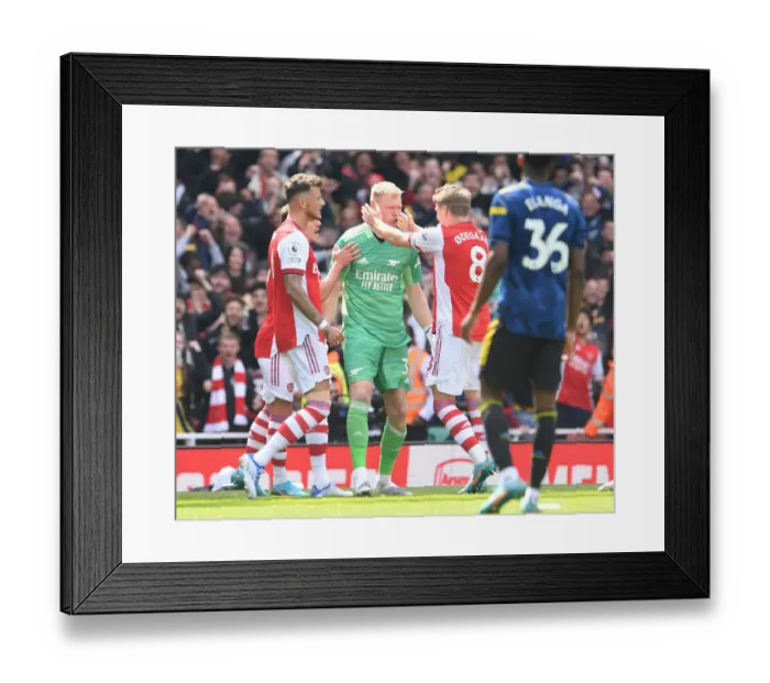 Framed Print : Ramsdale's Penalty Save: A Pivotal Moment in Arsenal's Victory over Manchester United