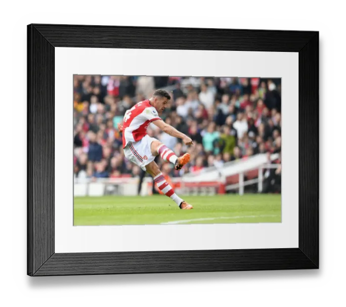 Framed Print : Xhaka Scores the Third: Arsenal vs Manchester United, Premier League 2021-22 Framed Print : Xhaka Scores the Third: Arsenal vs Manchester United, Premier League 2021-22