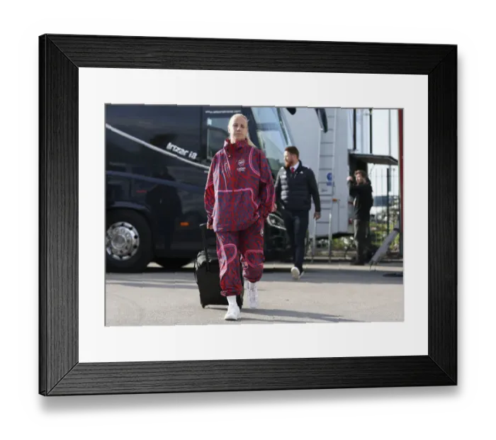 Framed Print : Arsenal Women's Star Beth Mead Arrives at Everton Matchday Framed Print : Arsenal Women's Star Beth Mead Arrives at Everton Matchday