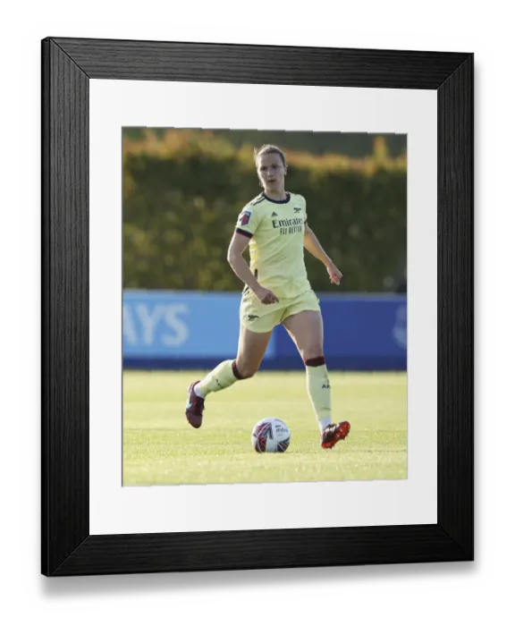 Framed Print : Arsenal's Lotte Wubben-Moy in Action during FA WSL Match vs Everton Women