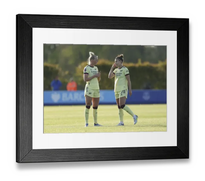 Framed Print : Arsenal Women Take on Everton Women in FA WSL Showdown