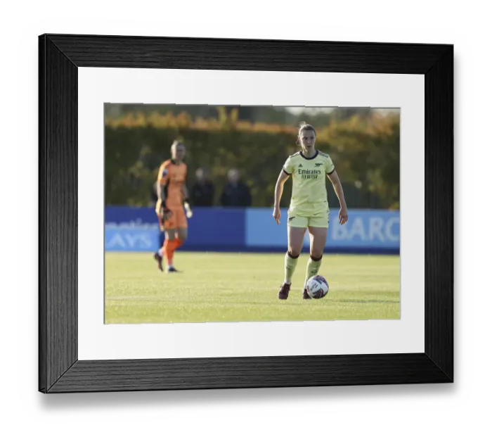 Framed Print : Arsenal's Lotte Wubben-Moy in Action against Everton Women in FA WSL Match Framed Print : Arsenal's Lotte Wubben-Moy in Action against Everton Women in FA WSL Match