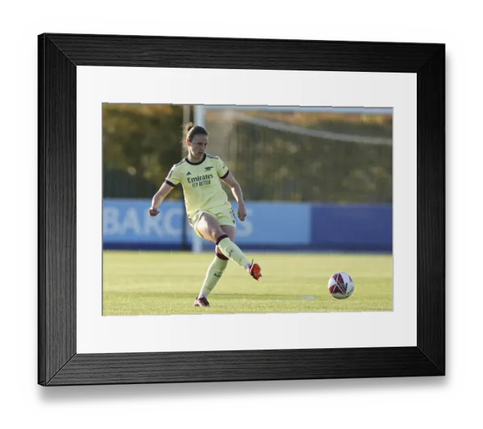 Framed Print : Arsenal's Lotte Wubben-Moy in Action during FA WSL Match vs Everton Women