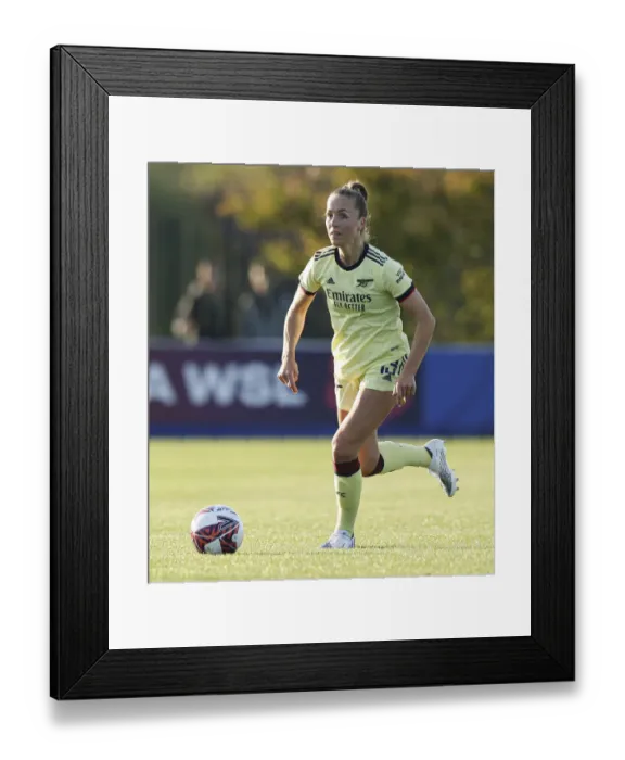 Framed Print : Arsenal's Lia Walti in Action during FA WSL Match against Everton Women