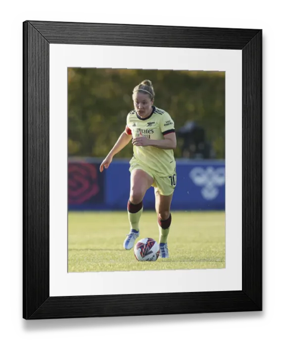 Framed Print : Arsenal's Kim Little Shines in Everton Women vs Arsenal Women FA WSL Match