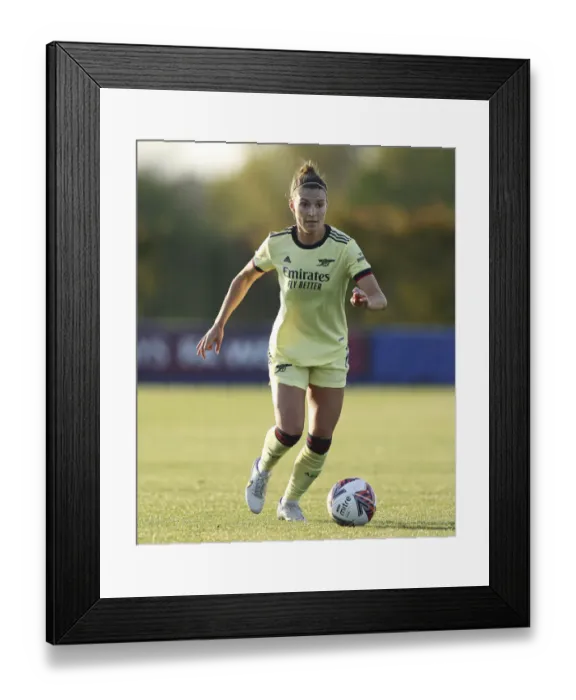 Framed Print : Arsenal vs. Everton Women: FA WSL Clash at Walton Hall Park