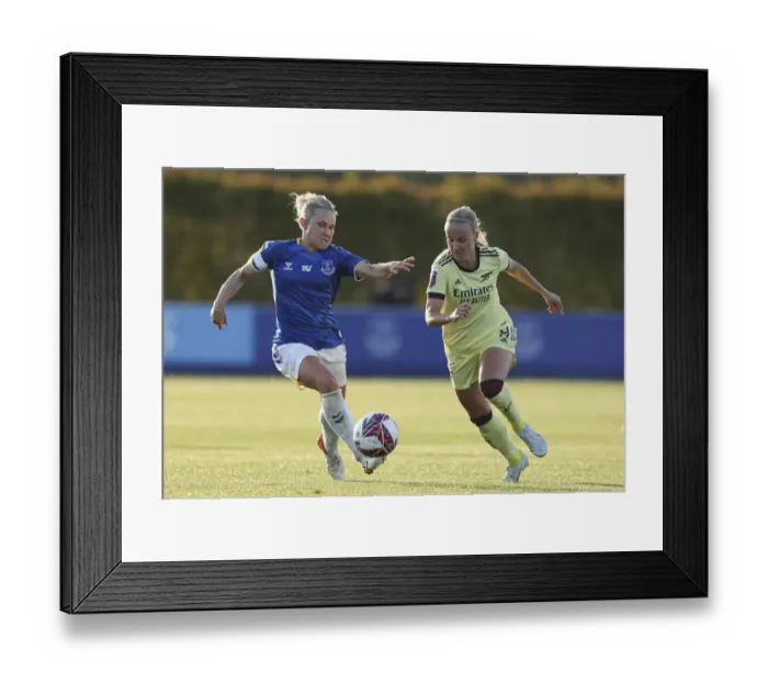 Framed Print : Beth Mead Faces Off Against Izzy Christiansen: Everton Women vs. Arsenal Women, FA WSL Showdown Framed Print : Beth Mead Faces Off Against Izzy Christiansen: Everton Women vs. Arsenal Women, FA WSL Showdown