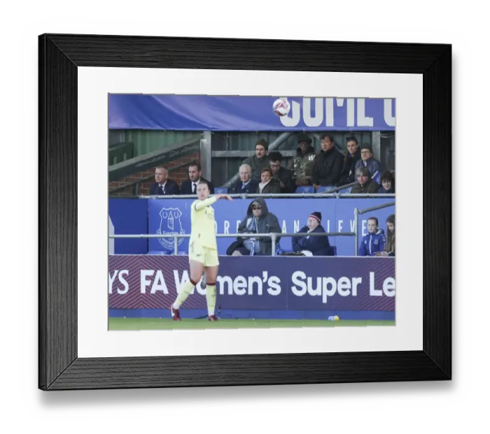 Framed Print : Ian Wright Watches Everton Women vs. Arsenal Women in FA WSL Showdown Framed Print : Ian Wright Watches Everton Women vs. Arsenal Women in FA WSL Showdown