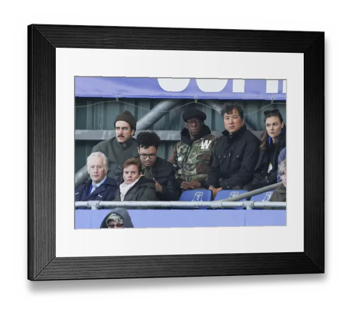 Framed Print : Ian Wright Watches Arsenal Women Take on Everton Women in FA WSL Showdown