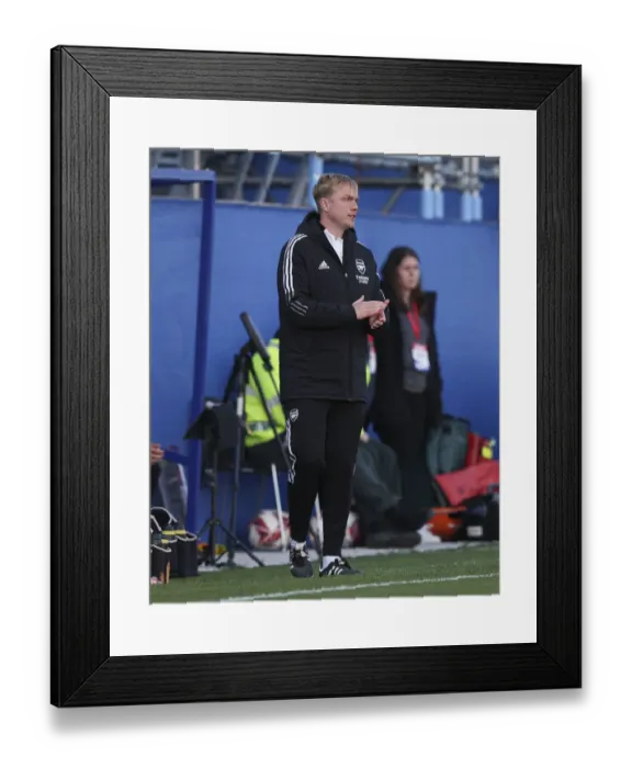 Framed Print : Arsenal Women vs. Everton Women: Jonas Eidevall Leads Gunners in FA WSL Clash