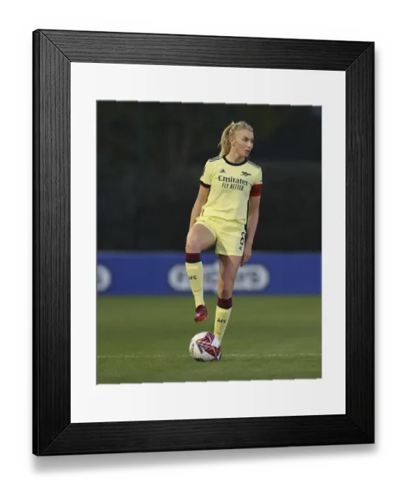 Framed Print : Arsenal's Leah Williamson in Action during FA WSL Match vs Everton