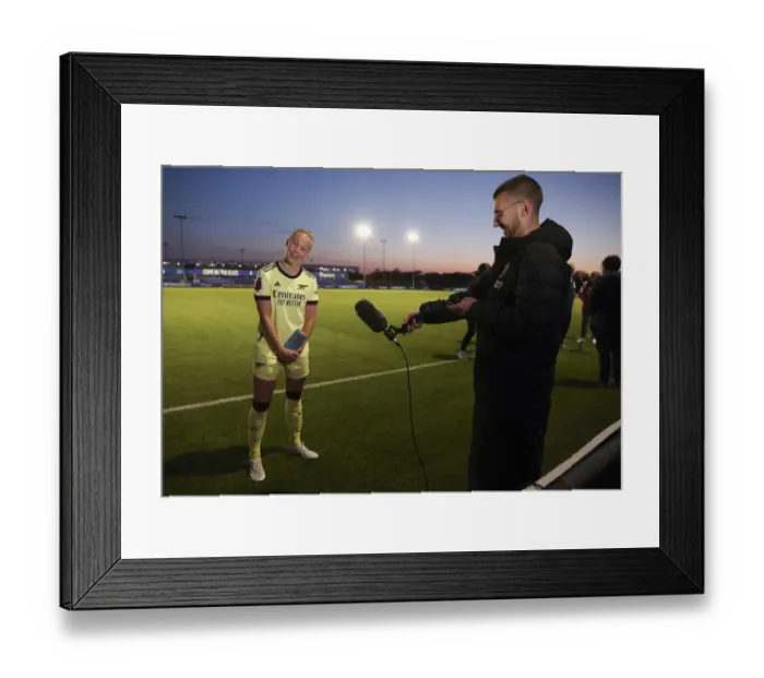 Framed Print : Beth Mead's Post-Match Reflections: Arsenal Forward Shares Thoughts After Everton vs Arsenal FA WSL Clash Framed Print : Beth Mead's Post-Match Reflections: Arsenal Forward Shares Thoughts After Everton vs Arsenal FA WSL Clash