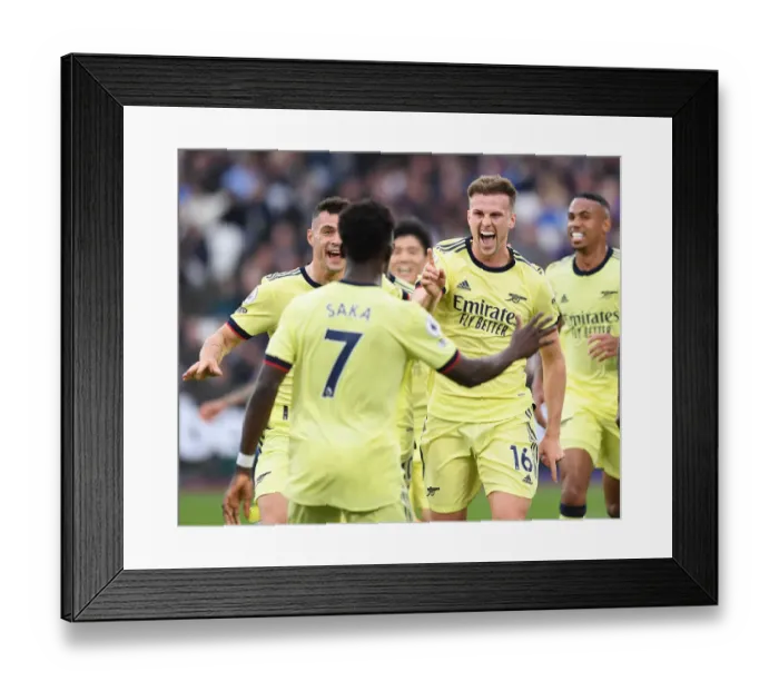 Framed Print : Rising High: Rob Holding Scores the Dramatic Winning Goal for Arsenal in Premier League Showdown vs. West Ham United Framed Print : Rising High: Rob Holding Scores the Dramatic Winning Goal for Arsenal in Premier League Showdown vs. West Ham United