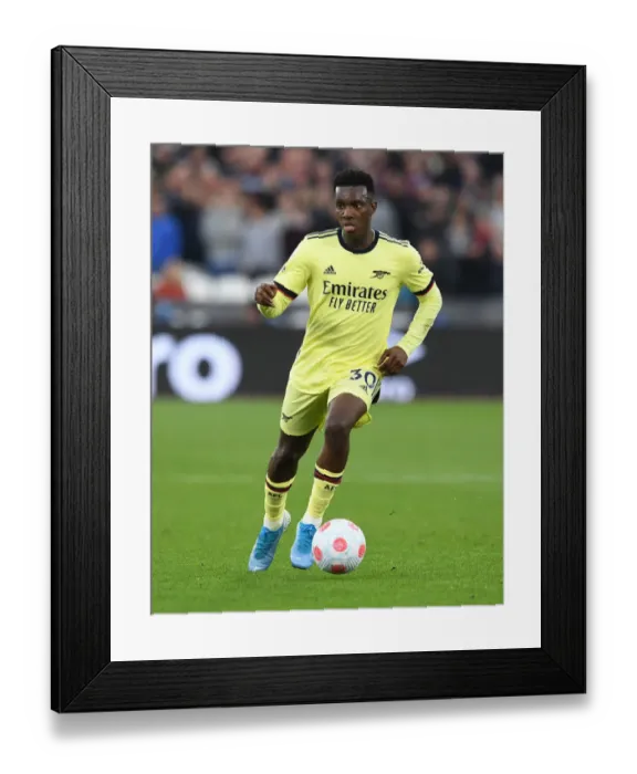 Framed Print : Arsenal's Eddie Nketiah in Action against West Ham United - Premier League Showdown, London 2022 Framed Print : Arsenal's Eddie Nketiah in Action against West Ham United - Premier League Showdown, London 2022