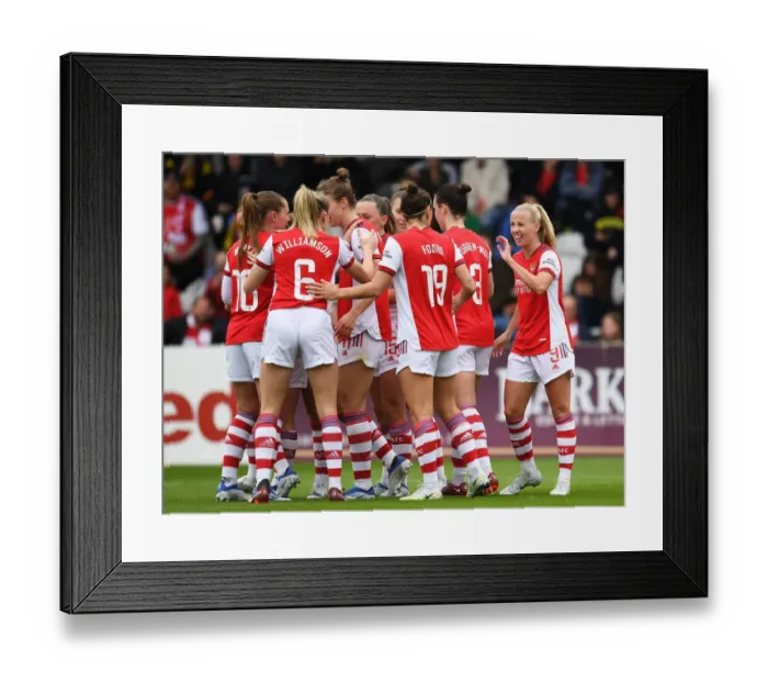 Framed Print : Arsenal Women's Super League Triumph: Vivianne Miedema's Hat-Trick Celebration