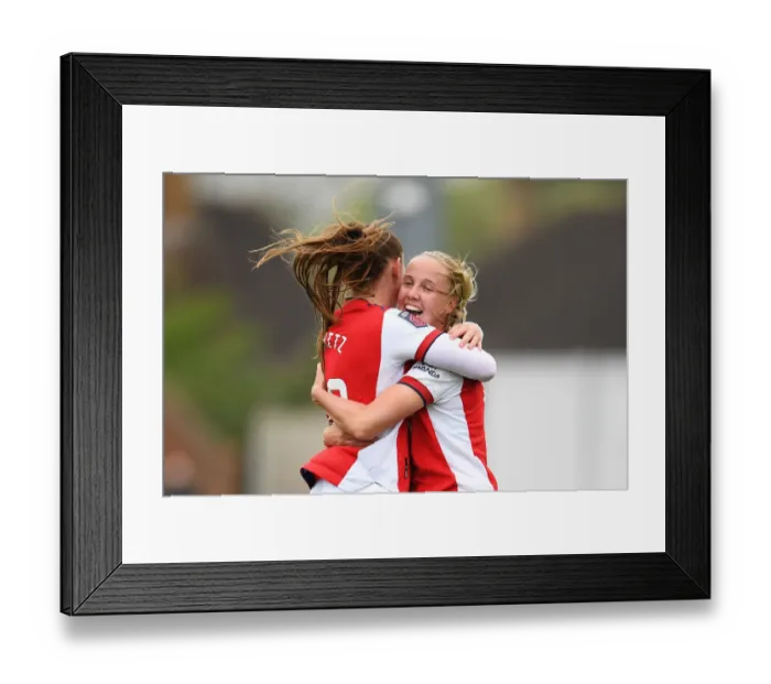 Framed Print : Arsenal Women's Super League Victory: Beth Mead Scores Historic Fourth Goal vs. Aston Villa