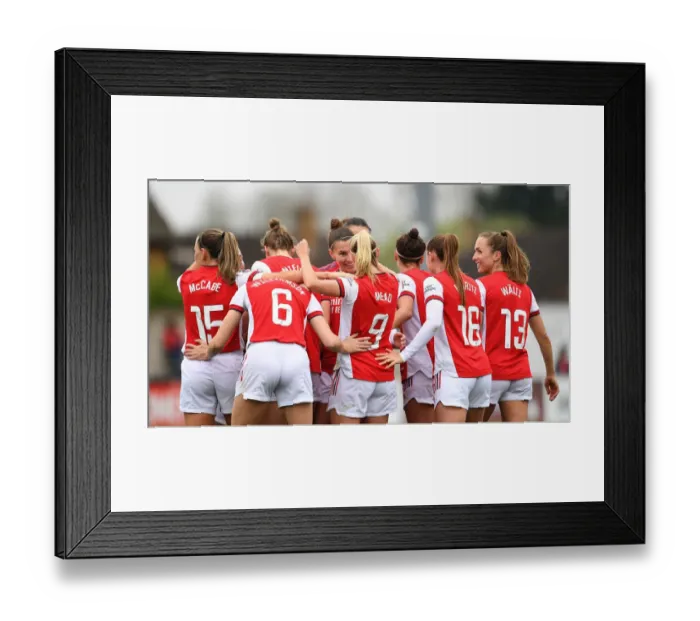 Framed Print : Arsenal Women's Historic Super League Victory: Beth Mead Scores Record-Breaking Fourth Goal vs. Aston Villa