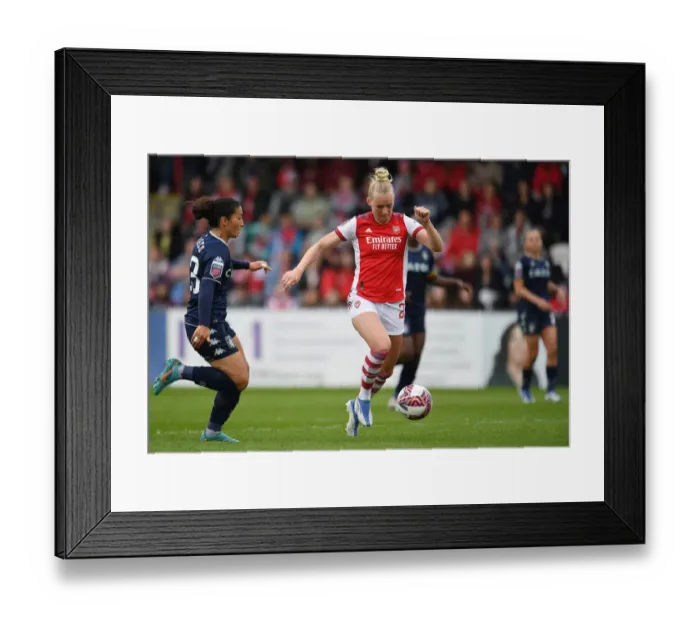 Framed Print : Arsenal Women vs Aston Villa Women: A Star-Studded Showdown - Blackstenius vs Pacheco: Clash of the FA WSL Titans Framed Print : Arsenal Women vs Aston Villa Women: A Star-Studded Showdown - Blackstenius vs Pacheco: Clash of the FA WSL Titans