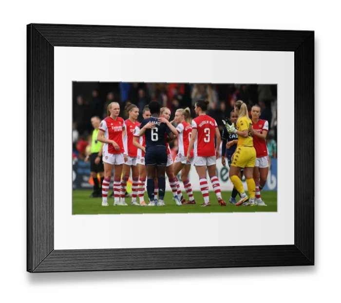 Framed Print : Arsenal Women Celebrate Title Triumph Over Aston Villa Women in FA WSL Showdown Framed Print : Arsenal Women Celebrate Title Triumph Over Aston Villa Women in FA WSL Showdown