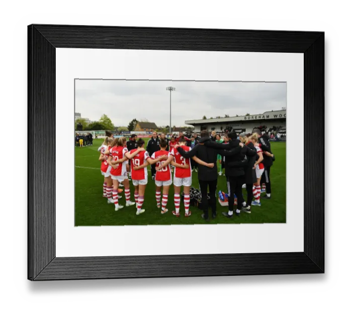 Framed Print : Arsenal Women's Manager Jonas Eidevall Celebrates FA WSL Victory over Aston Villa Framed Print : Arsenal Women's Manager Jonas Eidevall Celebrates FA WSL Victory over Aston Villa