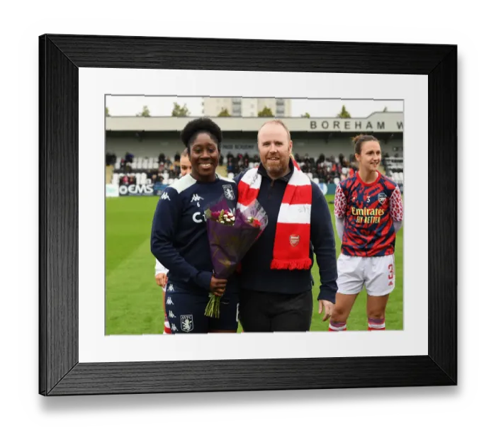 Framed Print : Arsenal Women vs Aston Villa Women: FA WSL Clash at Meadow Park