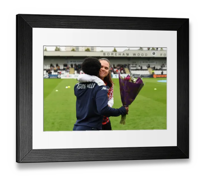 Framed Print : Embracing the Rivalry: Arsenal Women and Aston Villa Women Pre-Match (FA WSL 2021-22) Framed Print : Embracing the Rivalry: Arsenal Women and Aston Villa Women Pre-Match (FA WSL 2021-22)