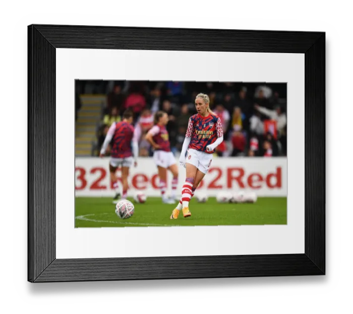 Framed Print : Arsenal's Jordan Nobbs Gears Up for FA WSL Clash Against Aston Villa
