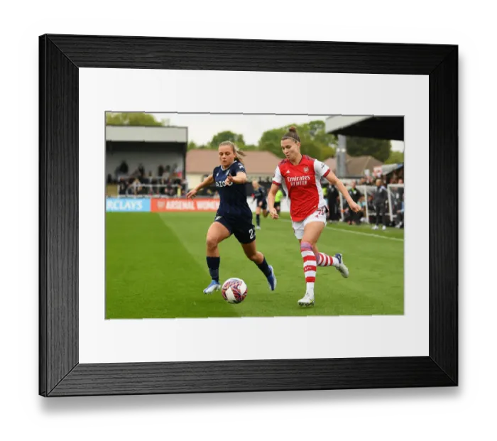 Framed Print : Arsenal vs Aston Villa Women: Battle for Possession in FA WSL Clash Framed Print : Arsenal vs Aston Villa Women: Battle for Possession in FA WSL Clash