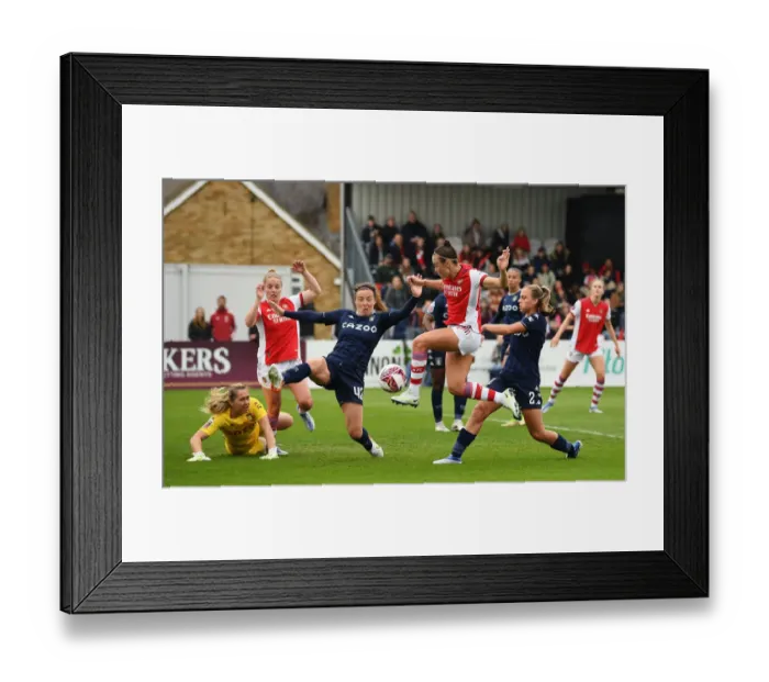Framed Print : Controversial Disallowed Goal: Caitlin Foord's Score for Arsenal Women vs. Aston Villa Women in FA WSL Clash Framed Print : Controversial Disallowed Goal: Caitlin Foord's Score for Arsenal Women vs. Aston Villa Women in FA WSL Clash