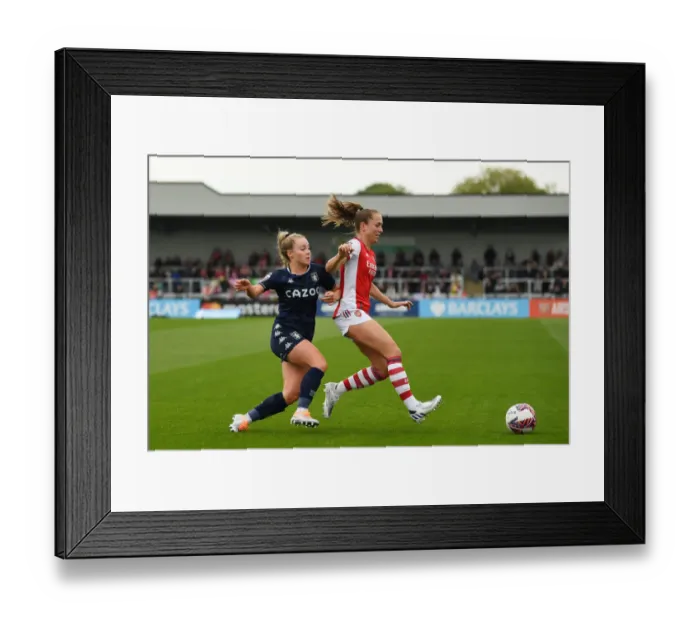 Framed Print : Intense Battle: Arsenal Women vs. Aston Villa Women in FA WSL Clash (2021-22) Framed Print : Intense Battle: Arsenal Women vs. Aston Villa Women in FA WSL Clash (2021-22)