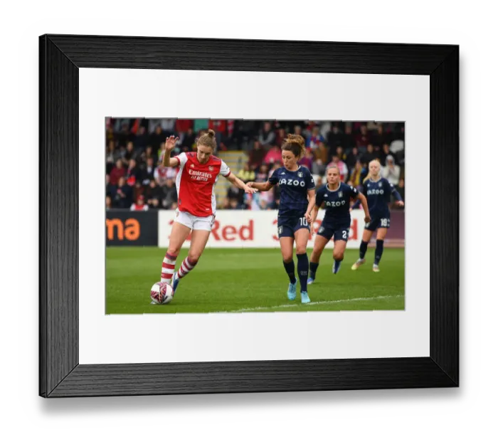 Framed Print : Clash of the FA WSL Stars: Miedema vs. Petzelberger - Arsenal Women vs. Aston Villa Women Framed Print : Clash of the FA WSL Stars: Miedema vs. Petzelberger - Arsenal Women vs. Aston Villa Women