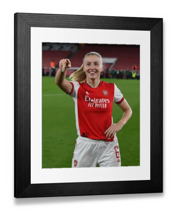 Framed Print : Arsenal Women's FA WSL Triumph: Leah Williamson Celebrates Victory Over Tottenham Hotspur Framed Print : Arsenal Women's FA WSL Triumph: Leah Williamson Celebrates Victory Over Tottenham Hotspur