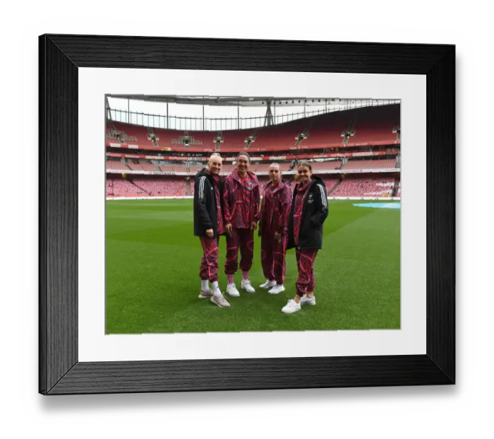 Framed Print : Arsenal Women's Squad United Before FA WSL Showdown Against Tottenham Hotspur