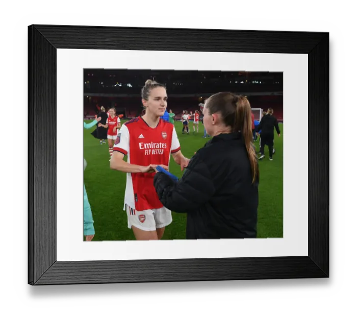 Framed Print : Arsenal Women's FA WSL Triumph: Miedema and Maritz Celebrate Victory Over Tottenham